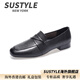 SUSTYLE國際高端品牌女裝2025冬季新款平底皮鞋女時(shí)尚軟皮軟底真皮圓頭 黑色 34