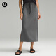 lululemon丨Softstreme? Bound to Bliss 女士長(cháng)款半身裙 LW8AGWS 石墨灰 S /6