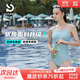 普拉施（PULASSI）顯瘦高級感游泳衣女三角連體專(zhuān)業(yè)競速2025爆款京東自營(yíng)霧灰藍2XL