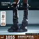 DAPHNE LAB程瀟陳粒同款DaphneLabxDIDU方糖過(guò)膝靴聯(lián)名款時(shí)裝周秀款褲管靴 黑色 【時(shí)裝周秀款】 38
