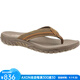 斯凱奇（Skechers）男鞋人字拖夾趾拖鞋室內室外皮質(zhì)舒適夏季沙灘涼拖輕便 度假海邊 Brown棕色 42 碼/美碼9