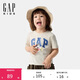 蓋璞男幼童2025春季新款棉質(zhì)米奇印花logo短袖T恤上衣美版744760