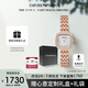 安普里奧·阿瑪尼（Emporio Armani）小方表 方表盤(pán)手表女生氣質(zhì)金石英表生日禮物送女友送老婆AR11496