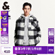 杰克·瓊斯（JACK&JONES）男裝衣服春秋毛呢外套男翻領(lǐng)羊毛短款格子大衣男士襯衫式厚外套 黑色E41 黑色E41 M 175