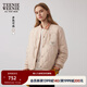 Teenie Weenie【兩面穿】小熊女裝外套冬季時(shí)尚美拉德簡(jiǎn)約休閑棉服 卡其色 S (160)