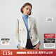 朗姿法式工裝風(fēng)口袋復古小香風(fēng)夾克短外套長(cháng)袖上衣春季新款 黑色 M