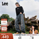 Lee【張凌赫代言】25秋新EasyRider761寬松闊腿深藍色男牛仔褲潮 深藍色 29