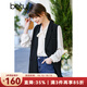 betu百圖女裝韓版英倫風(fēng)氣質(zhì)外穿西裝領(lǐng)馬甲女2202T77 黑色 S