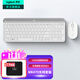 羅技（Logitech）MK470無(wú)線(xiàn)鍵鼠套裝 無(wú)線(xiàn)鍵盤(pán)鼠標套裝 電腦靜音薄膜鍵盤(pán)辦公差旅超薄便攜緊湊 無(wú)線(xiàn)鍵鼠 即插即用 MK470 白色