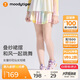 moodytiger【仙女家族】女童短裙速干涼感夏季兒童半身裙高腰輕薄透氣運動(dòng)裙