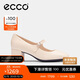 愛(ài)步（ECCO）秋冬時(shí)尚優(yōu)雅風(fēng)瑪麗珍粗跟高跟鞋 型塑290963 石灰色37