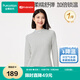 全棉時(shí)代新品T恤【風(fēng)柔棉吸濕發(fā)熱親膚抗靜電】女士透氣半高領(lǐng)T恤