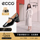 愛(ài)步（ECCO）瑪麗珍鞋女鞋 2025年夏季倪妮同款高跟鞋淺口單鞋 型塑290963 黑色29096301001 37