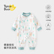 翹腳鴨（Tiptoe Duck）嬰兒衣服新生兒連體衣春秋寶寶滿(mǎn)月百天睡衣秋冬季 釣魚(yú)小熊 80cm