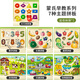 高麗寶貝（Goryeo baby）形狀配對拼圖積木嵌板兒童蒙氏早教益智玩具1-3-6歲木質(zhì)手抓板 【7款拼板】大幾何+數字+水果+蔬菜+農場(chǎng)+交通+動(dòng)物園