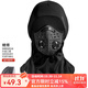 洛克兄弟保暖頭套騎行面罩冬季摩托電動(dòng)車(chē)騎行全護臉戶(hù)外抓絨圍脖防風(fēng)口罩 統領(lǐng)-黑色 內里加絨 抗寒保暖