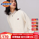 dickies圓領(lǐng)長(cháng)袖T恤男士經(jīng)典三色logo秋季寬松純色休閑舒適美式上衣 白鷺白 L