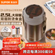 蘇泊爾（SUPOR）保溫飯盒大容量316不銹鋼多層密封學(xué)生上班族分層飯盒超長(cháng)保溫 【暮咖灰】+餐勺 2.5L