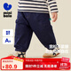 迷你巴拉【吸濕速干】男女寶寶褲子男女童寬松蘿卜褲棉質(zhì)長(cháng)褲秋新品