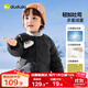 嘟嘟家[三防不臟衣]寶寶輕薄羽絨服冬季兒童保暖冬裝男童外套潮 黑色120