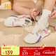 361°運動(dòng)鞋女浩瀚春夏季百搭透氣厚底休閑老爹鞋子女682236705F-6