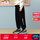 FILA【抗菌功能】斐樂兒童童裝2025年冬季新款男童中大童加絨長(zhǎng)褲 傳奇藍(lán)-NV 150