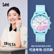 Lee學(xué)生手表女日歷夜光青少年初高中生專用考試表女生日禮物U529彩色
