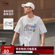 李寧短袖T恤文化衫男子夏季LOGO字母印花圓領(lǐng)運(yùn)動(dòng)服AHSU745