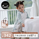 nest designs嬰兒睡袋嬰幼兒秋冬晴感款暖姜長(cháng)袖拼接夾棉寶寶分腿兒童防踢被 【會(huì )員專(zhuān)享】鯨魚(yú)漫漫-薄夾棉(建議16-18°C) 110cm（建議身高100-110cm）