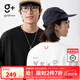金利來（Goldlion）g+320G重磅面料短袖英文logo印花情侶同款圓領半袖TEE 白色00 M 170/88A 推薦120-130斤