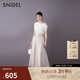 SNIDEL2025春夏新品氣質(zhì)甜美半身裙SWFS252051 粉米色 S