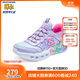 Skechers斯凱奇閃穿鞋商場(chǎng)同款兒童一腳蹬休閑鞋中大童愛(ài)心亮燈鞋303755L