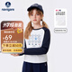 NAVIGARE意大利小帆船童裝女童長(cháng)袖T恤兒童舒適長(cháng)袖上衣中大童打底衫新款 深藍 150