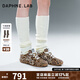 DAPHNE LAB宋茜同款 方糖德訓鞋 新款復古百搭運動(dòng)休閑鞋平底阿甘鞋 豹紋款【黃油可露麗】 37