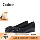 GABOR德國嘉步05100通勤小紅鞋 四季款JK制服蝴蝶簡約百搭舒適單鞋女 黑色 38.5