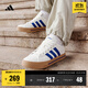 adidas DAILY 4.0復古百搭休閑帆布鞋男女阿迪達斯官方輕運動(dòng) 白色/皇家藍/樹(shù)脂黃   41