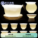 蘇氏陶瓷（SUSHI CERAMICS） 中國白瓷茶具套裝羊脂玉三才蓋碗功夫茶具亮白中秋節送禮J0022