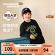 Skechers斯凱奇哆啦A夢(mèng)聯(lián)名款印花長(zhǎng)袖兒童純棉舒適百搭童裝上衣L325K068