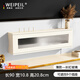 維佩洛德國品質(zhì)電視柜收納盒wifi路由器盒子壁掛墻免打孔光貓置物架上墻 奶油色【長(cháng)90cm】長(cháng)虹玻璃不擋信號