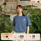 adidas情侶休閑純棉上衣圓領(lǐng)短袖T恤男女夏季阿迪達斯官方輕運動(dòng) 傳奇墨水藍   L