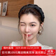 向晚發(fā)箍高顱頂海綿發(fā)箍女外出氣質(zhì)發(fā)卡女編織頭箍高級感發(fā)飾生日禮物