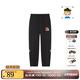 暇步士（Hush Puppies）童裝兒童褲子2025秋季新款休閑簡(jiǎn)約舒適休閑褲子 鉆石黑 170 cm