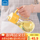 樂扣樂扣(LOCK&LOCK)大容量玻璃油壺可拆洗防滑油瓶醬油調(diào)味壺550ml黃色