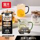 富光玻璃杯水杯子茶杯具涼水杯牛奶啤酒果汁杯子耐高溫馬克杯家居館