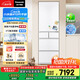 松下（Panasonic）【國(guó)家補(bǔ)貼20%】小冰糕日系多門冰箱法式小戶型410家用超薄風(fēng)冷無霜自動(dòng)制冰一級(jí)能效NR-JE41PXA-W
