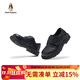 暇步士（Hush Puppies）童鞋兒童皮鞋男童黑色皮鞋真皮軟底表演中大童學(xué)生演出鞋子 HP5801003黑色真皮款 34