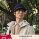 TOMMY HILFIGER【男女同款】情侶純棉繡標(biāo)金屬調(diào)節(jié)扣經(jīng)典鴨舌帽棒球帽 深藍(lán)色403 均碼 （57-58cm）