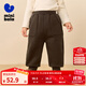 迷你巴拉【保暖抑菌】男女童長(cháng)褲加絨褲子冬新款 深咖啡50904 【蓄熱一體絨】 100