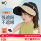 VVC遮陽(yáng)帽男女童防紫外線大帽檐遮臉太陽(yáng)帽戶外帽子 兒童款-撞茶