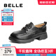 百麗（Belle）休閑學(xué)院風(fēng)牛津鞋女2025春新簡(jiǎn)約質(zhì)感鞋B2463AM5 黑色 36 (230mm)